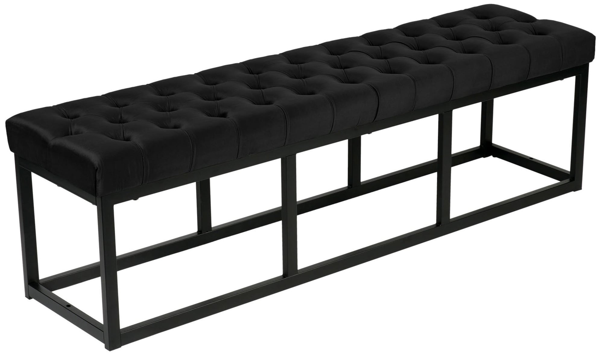 Polson fluwelen zwarte bank