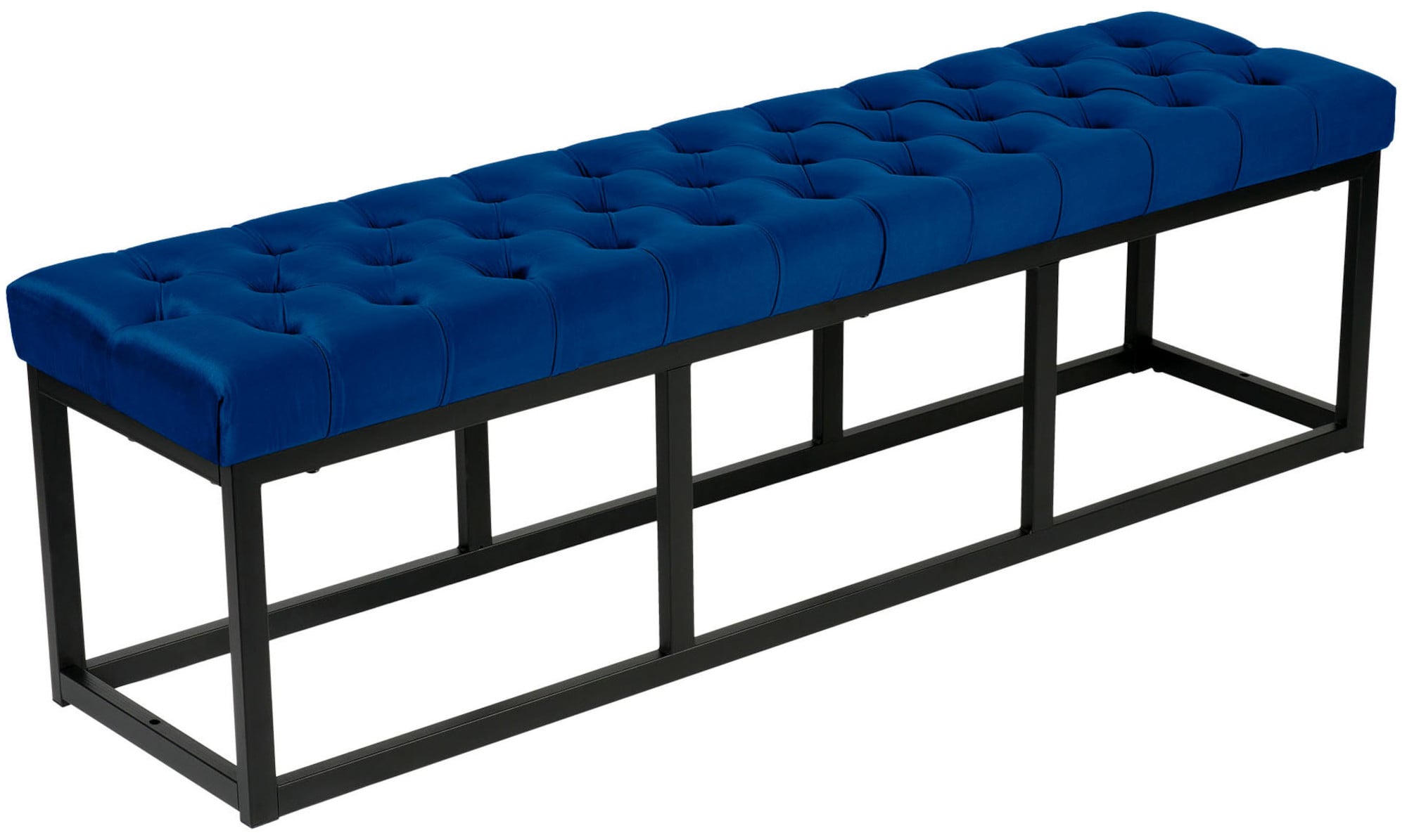 Polson fluwelen zwarte bank