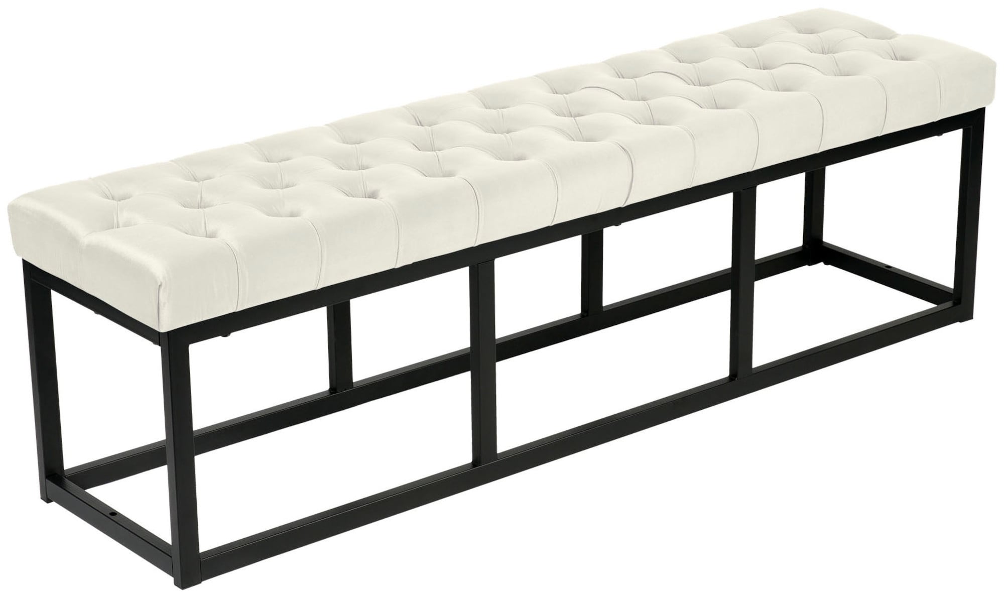 Polson fluwelen zwarte bank