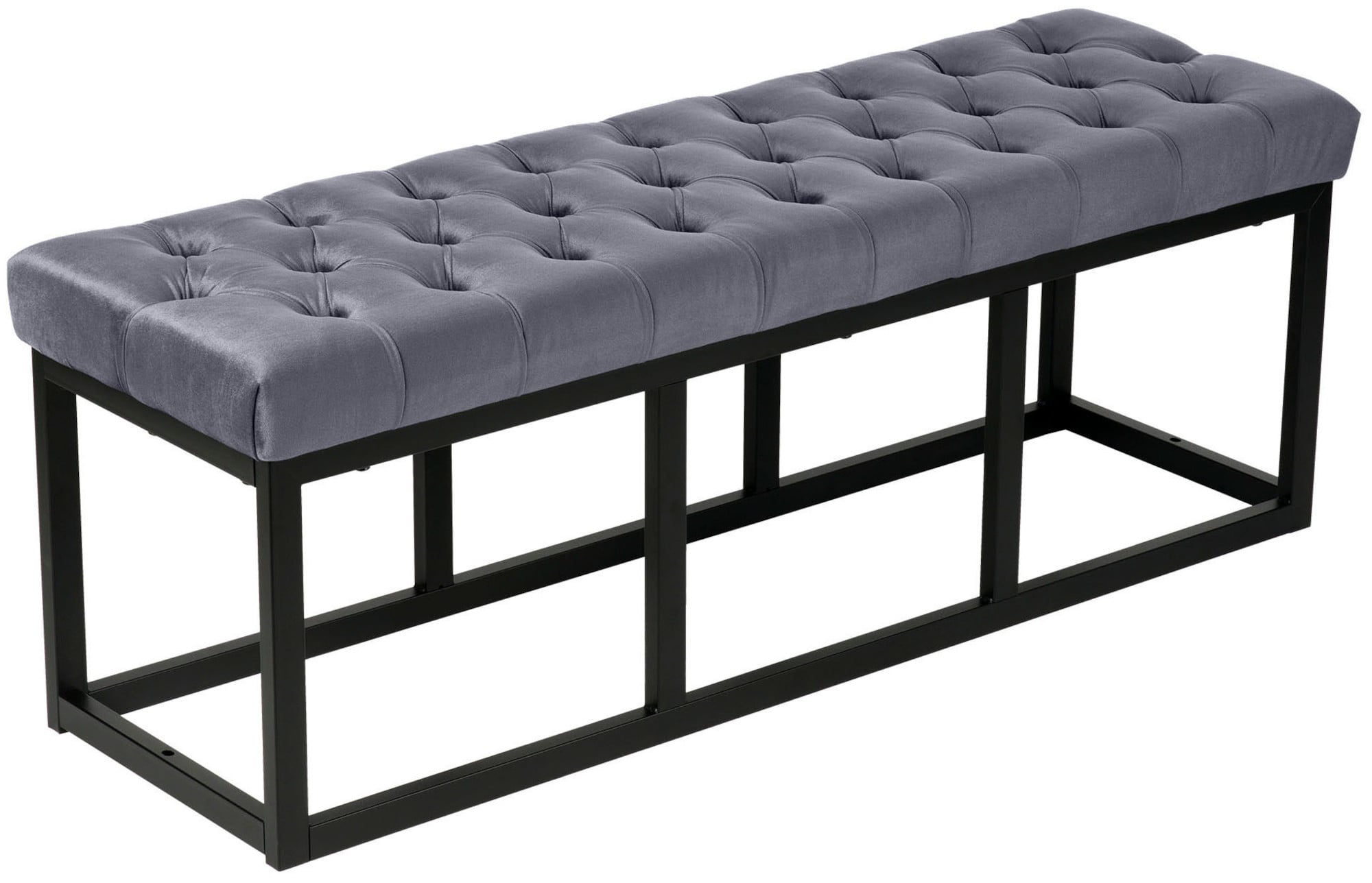 Polson fluwelen zwarte bank