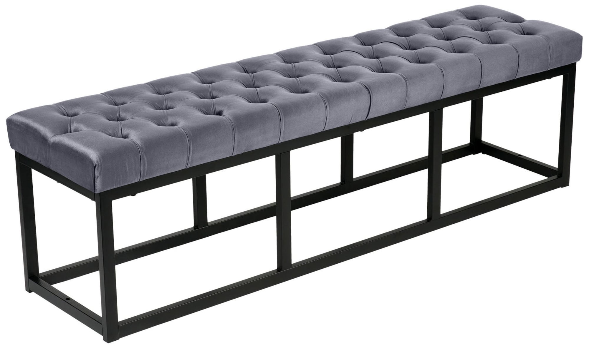 Polson fluwelen zwarte bank