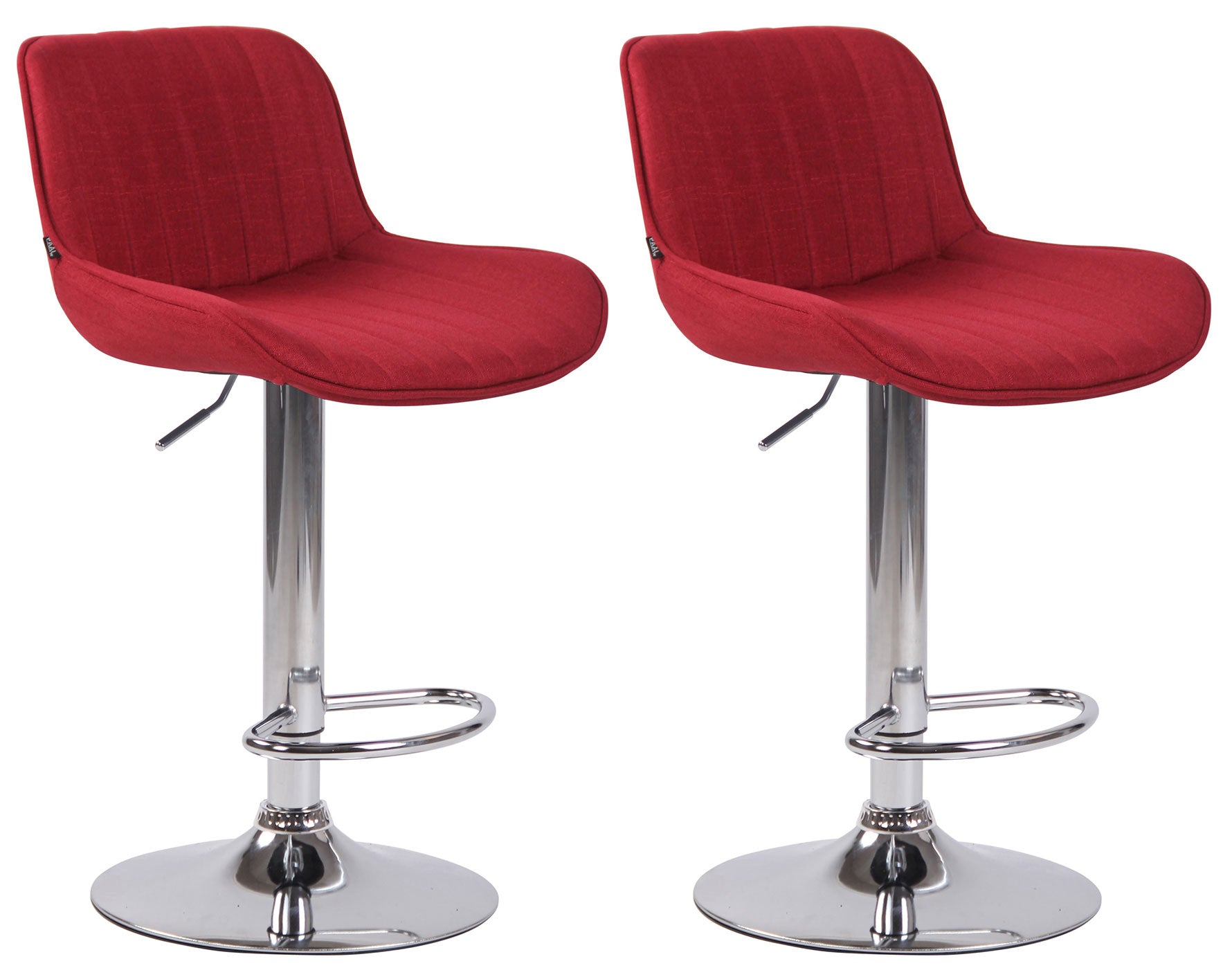 Set van 2 barkrukken Lentini stof