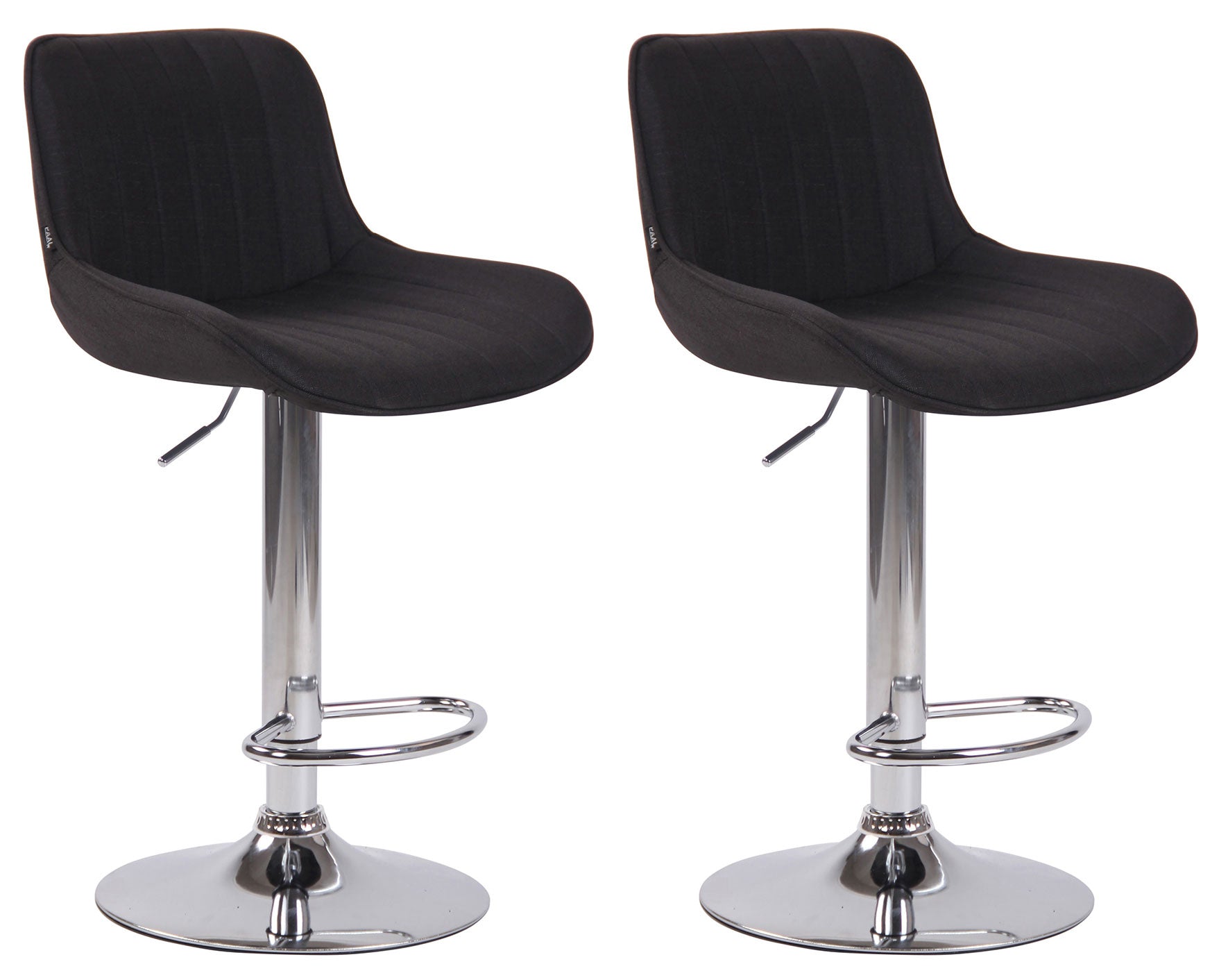 Set van 2 barkrukken Lentini stof