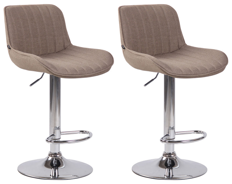 2er Set Barhocker Lentini Stoff