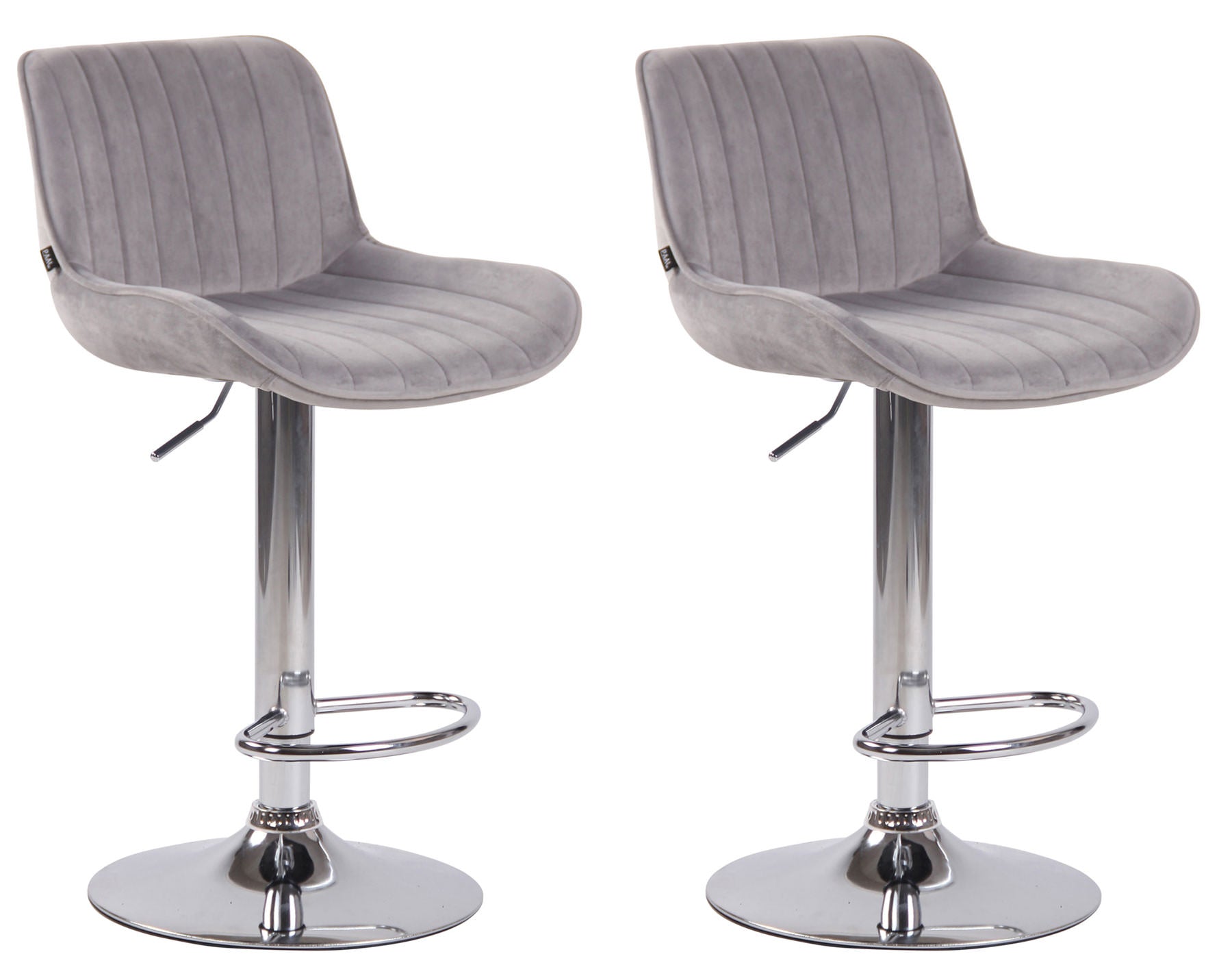 2er Set Barhocker Lentini Samt