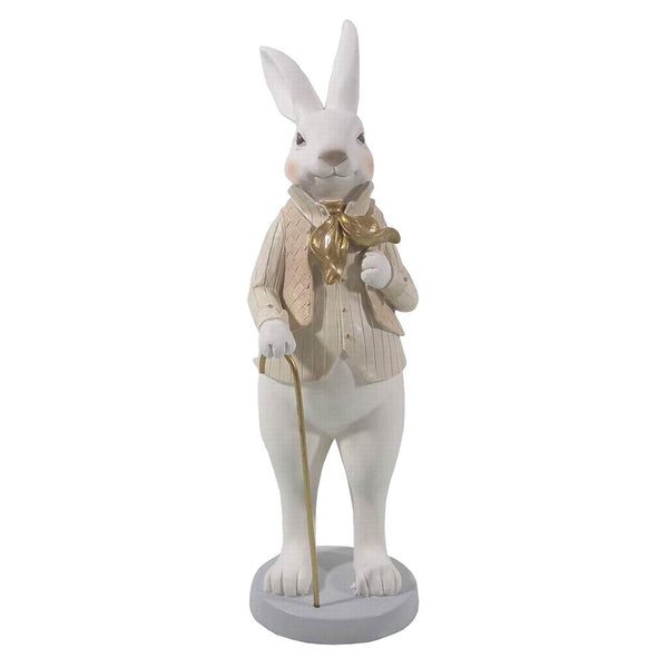Decorative Statue Rabbit Multicolored 12x9x31 cm
