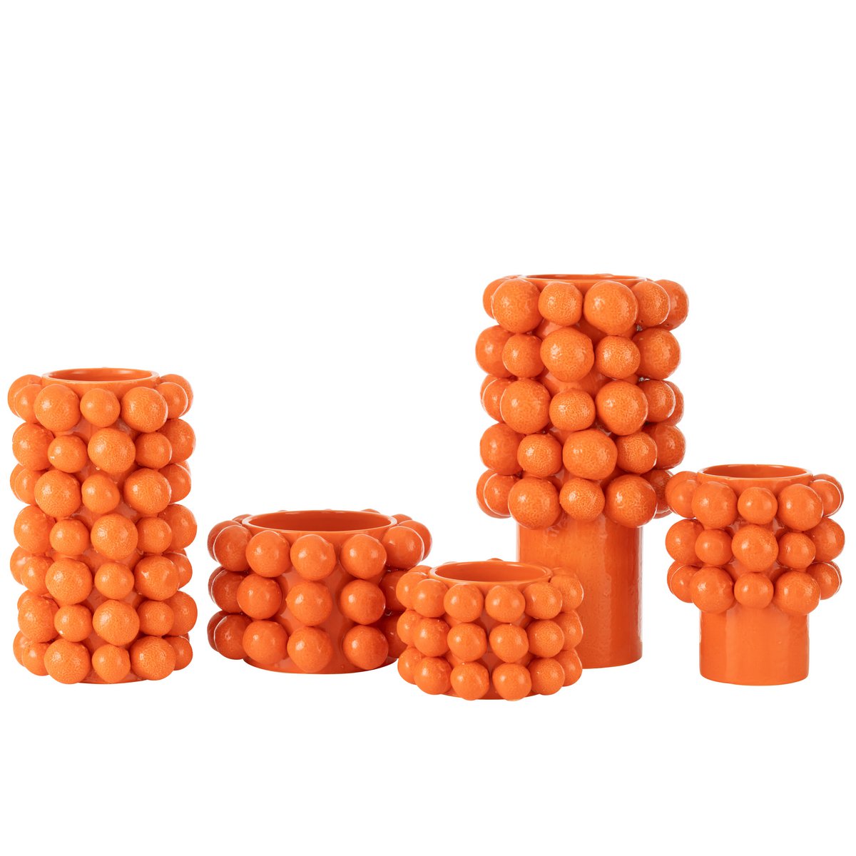 Vase Orange Ceramic Orange Large