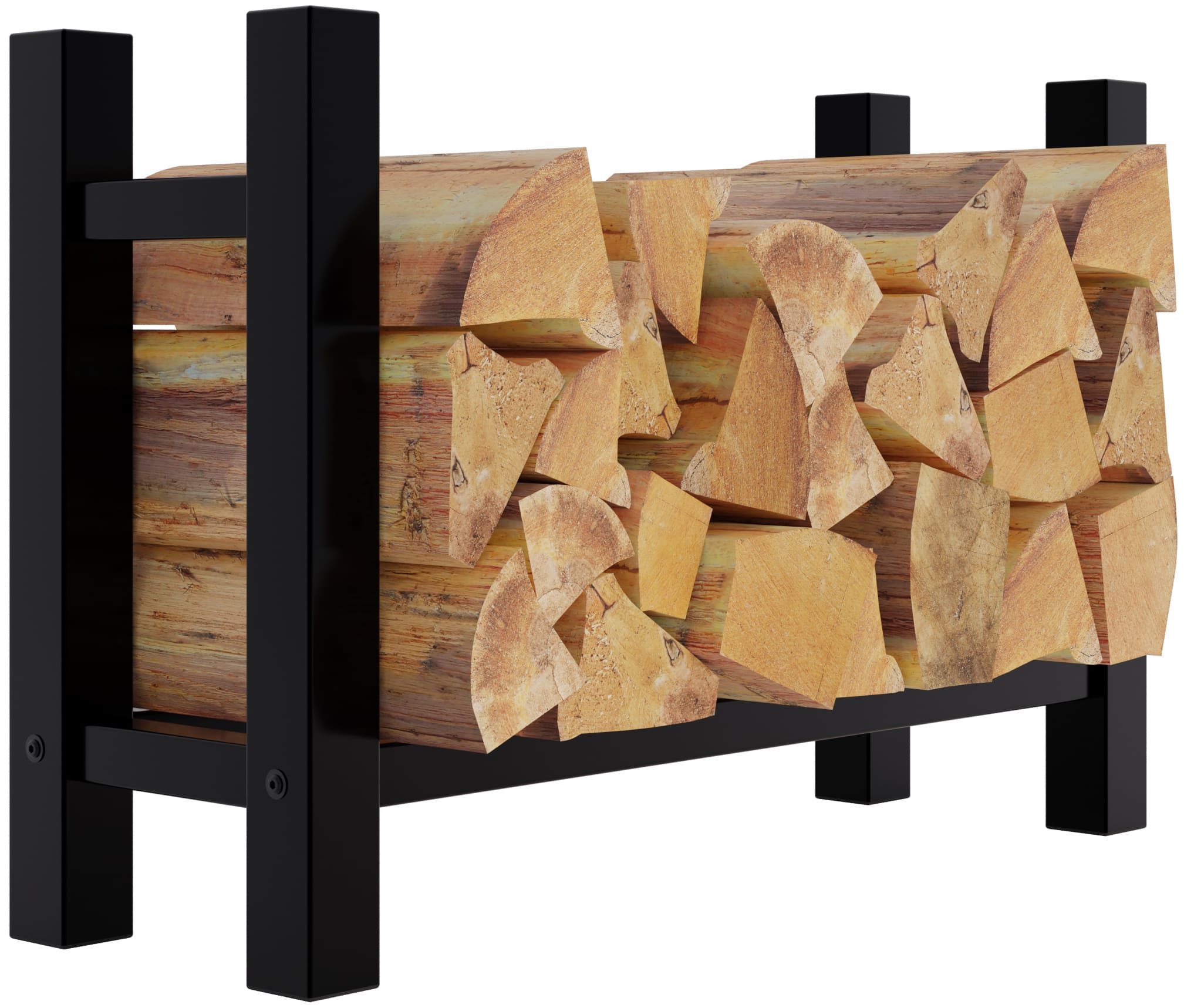 Firewood stand Medya black