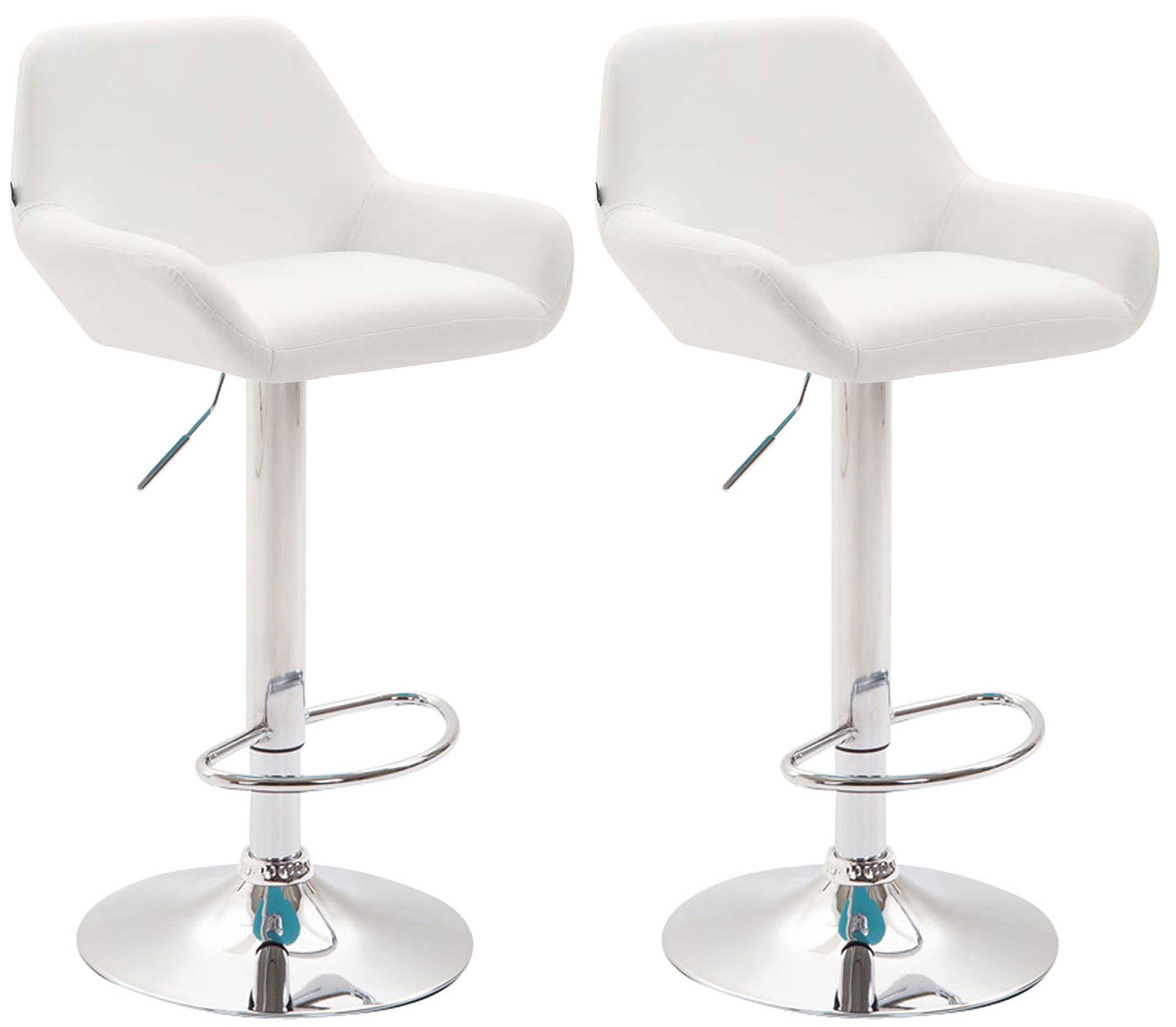 Set of 2 bar stools Braga faux leather