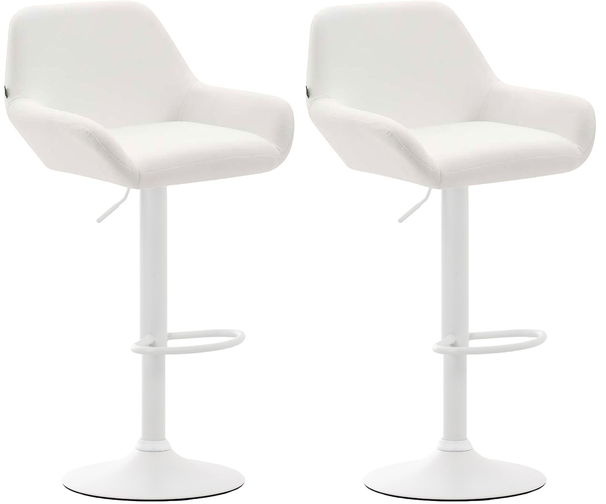 Set of 2 bar stools Braga faux leather