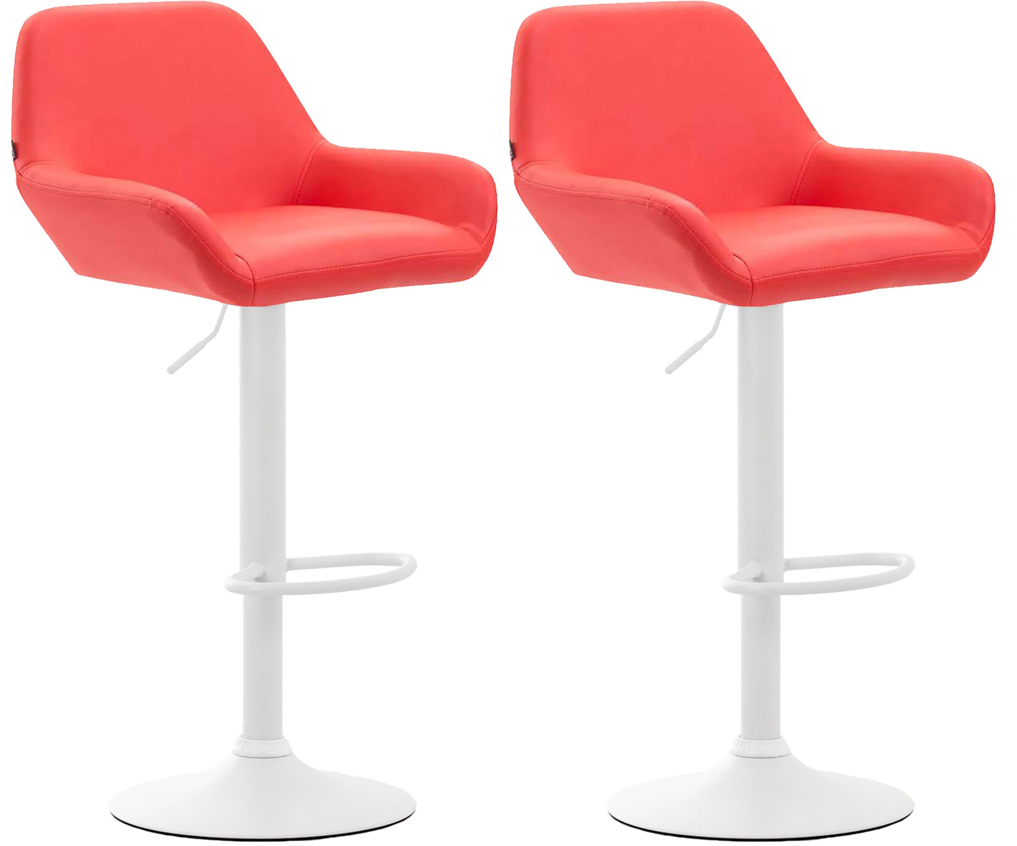 Set of 2 bar stools Braga faux leather