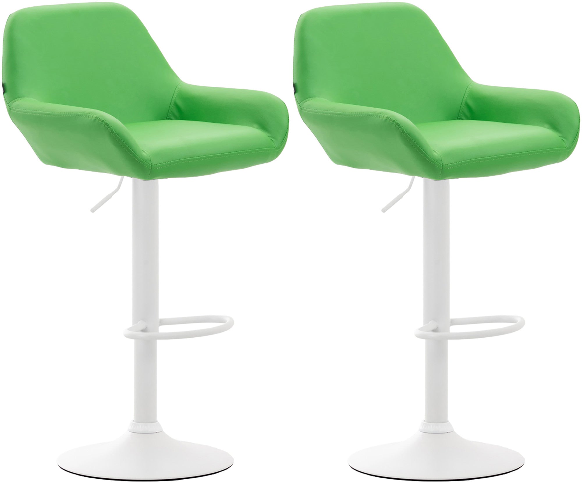 Set of 2 bar stools Braga faux leather