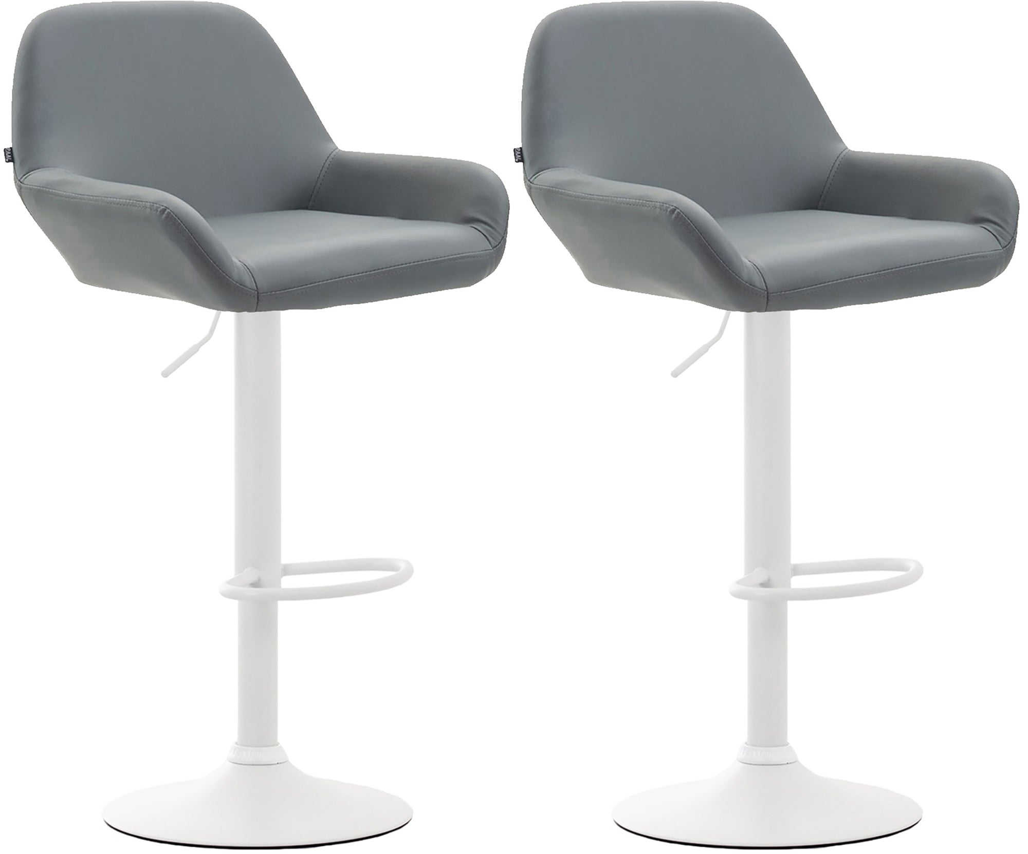 Set van 2 barkrukken Braga kunstleer