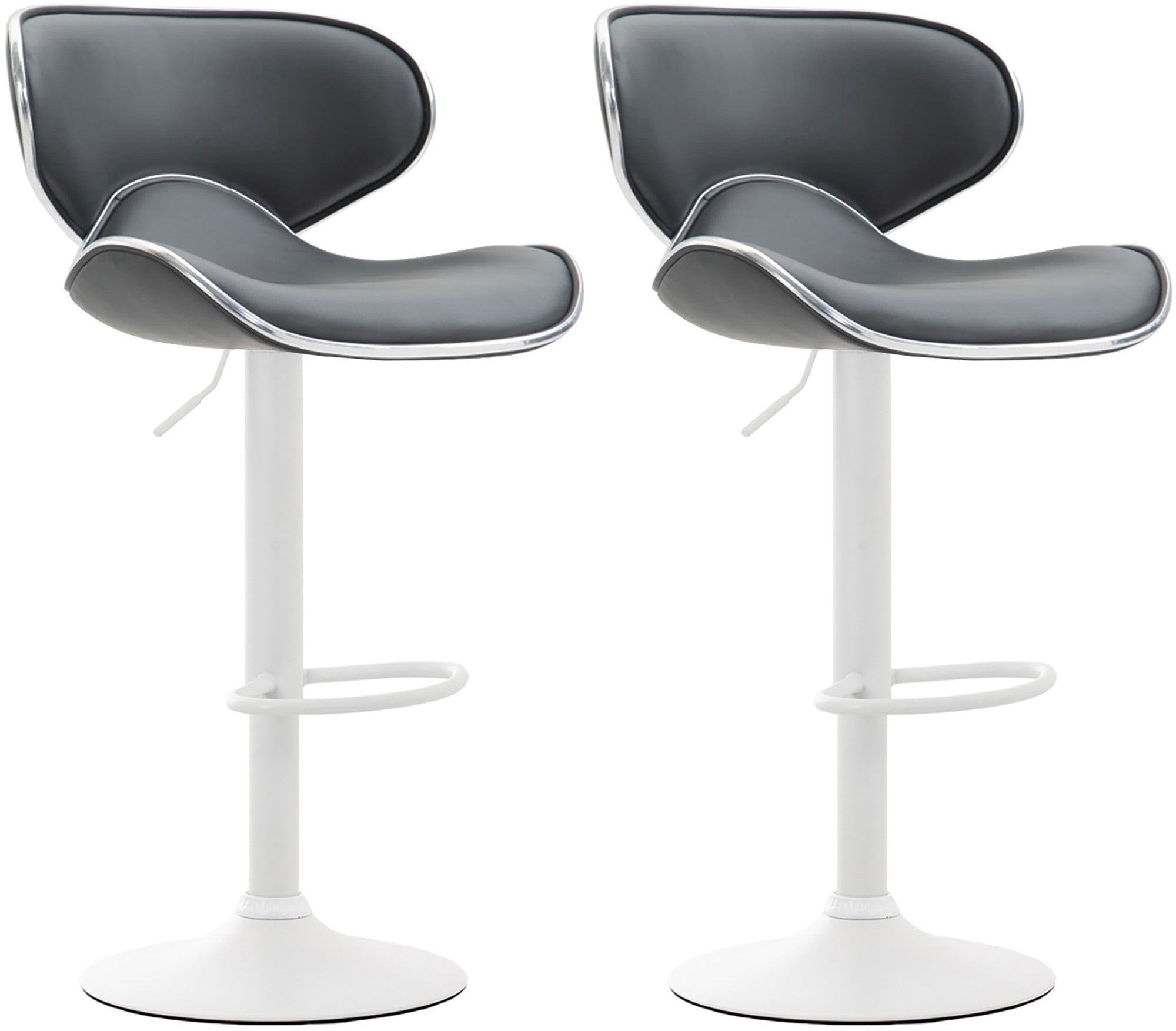 Set van 2 barkrukken Las Vegas kunstleer