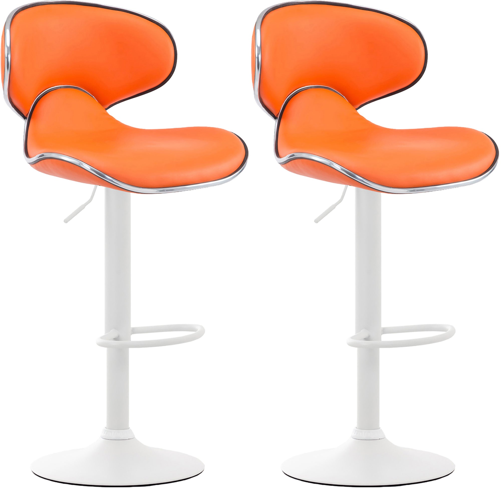 Set of 2 bar stools Las Vegas faux leather