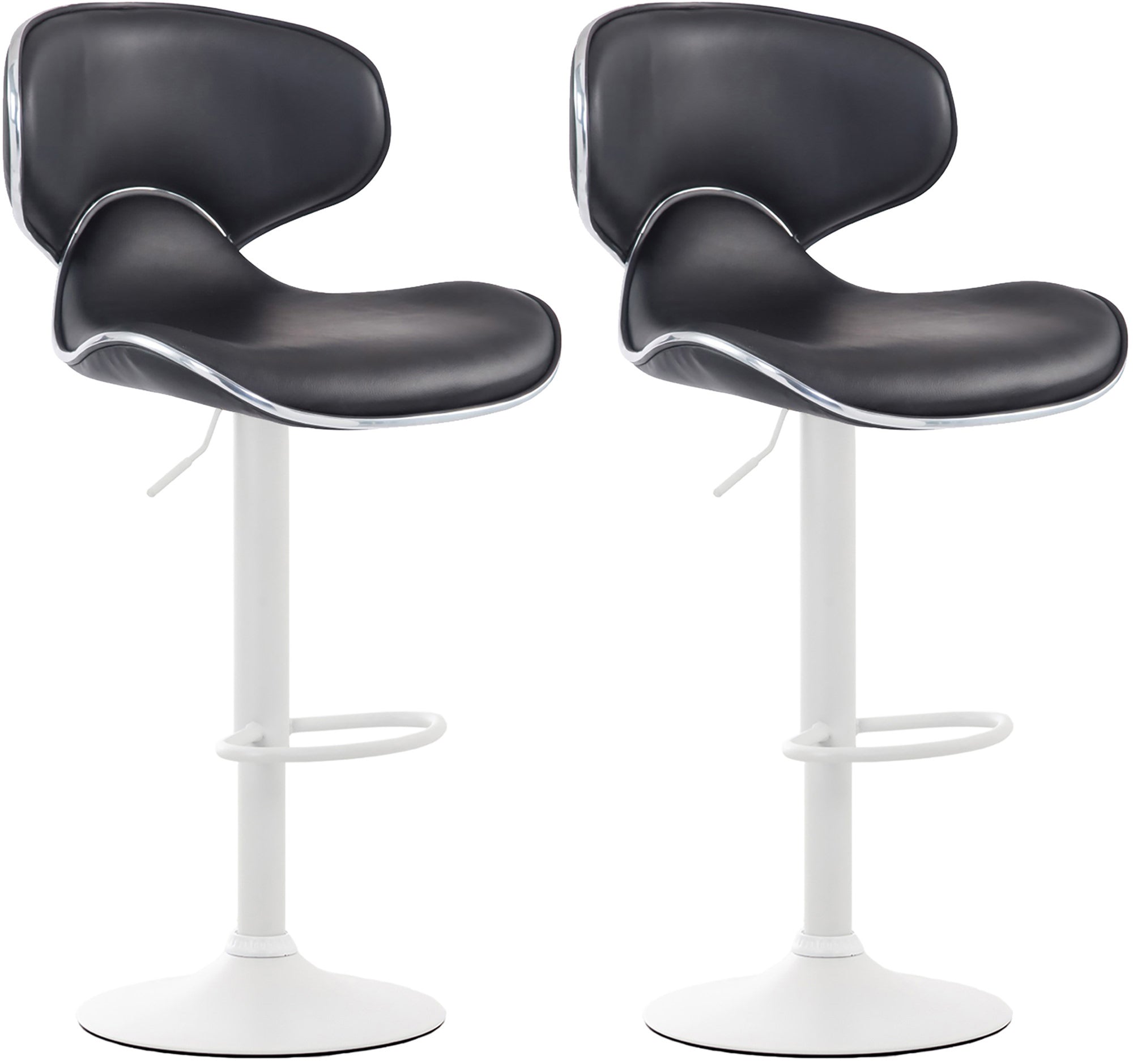 Set of 2 bar stools Las Vegas faux leather