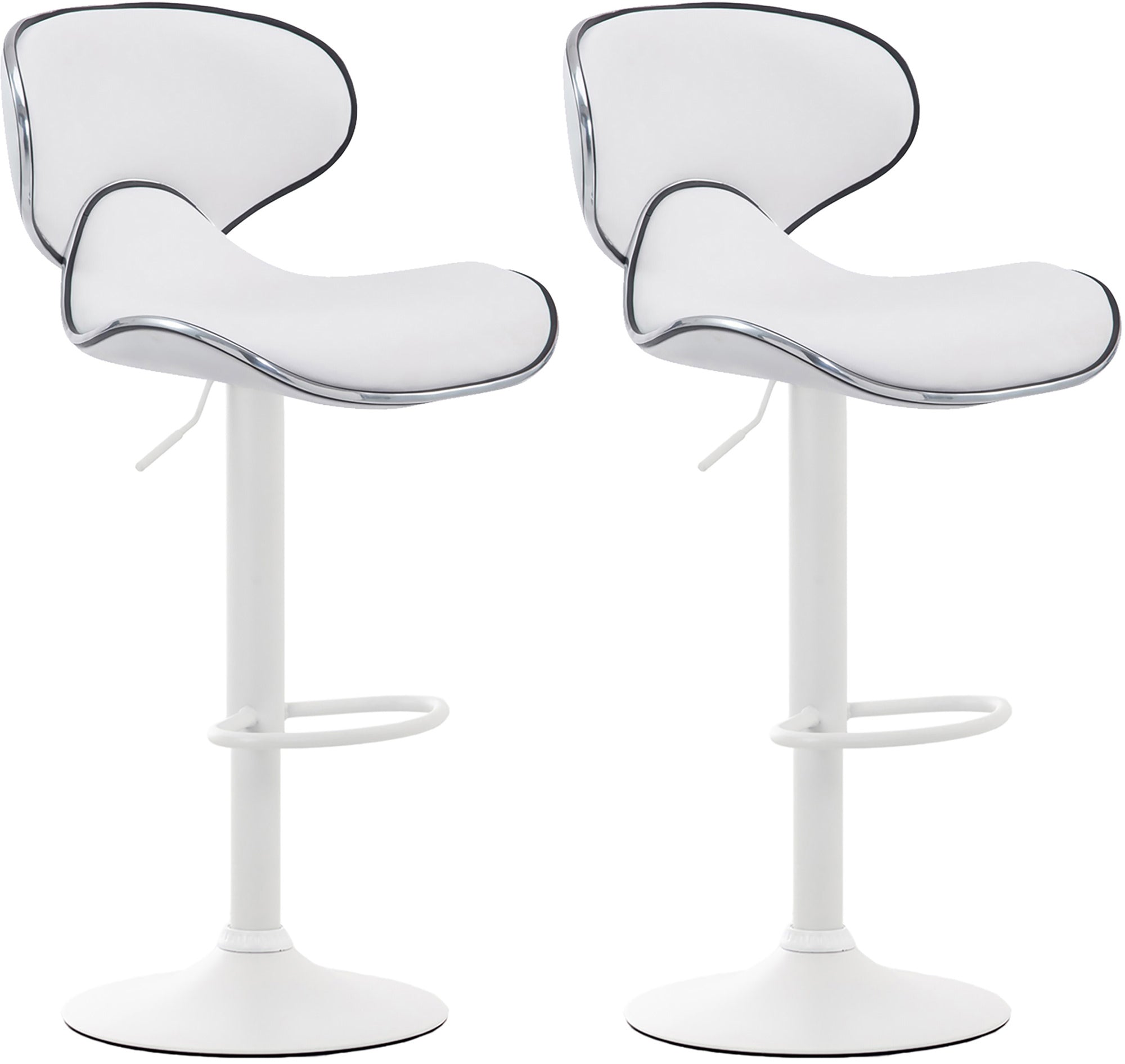 Set of 2 bar stools Las Vegas faux leather