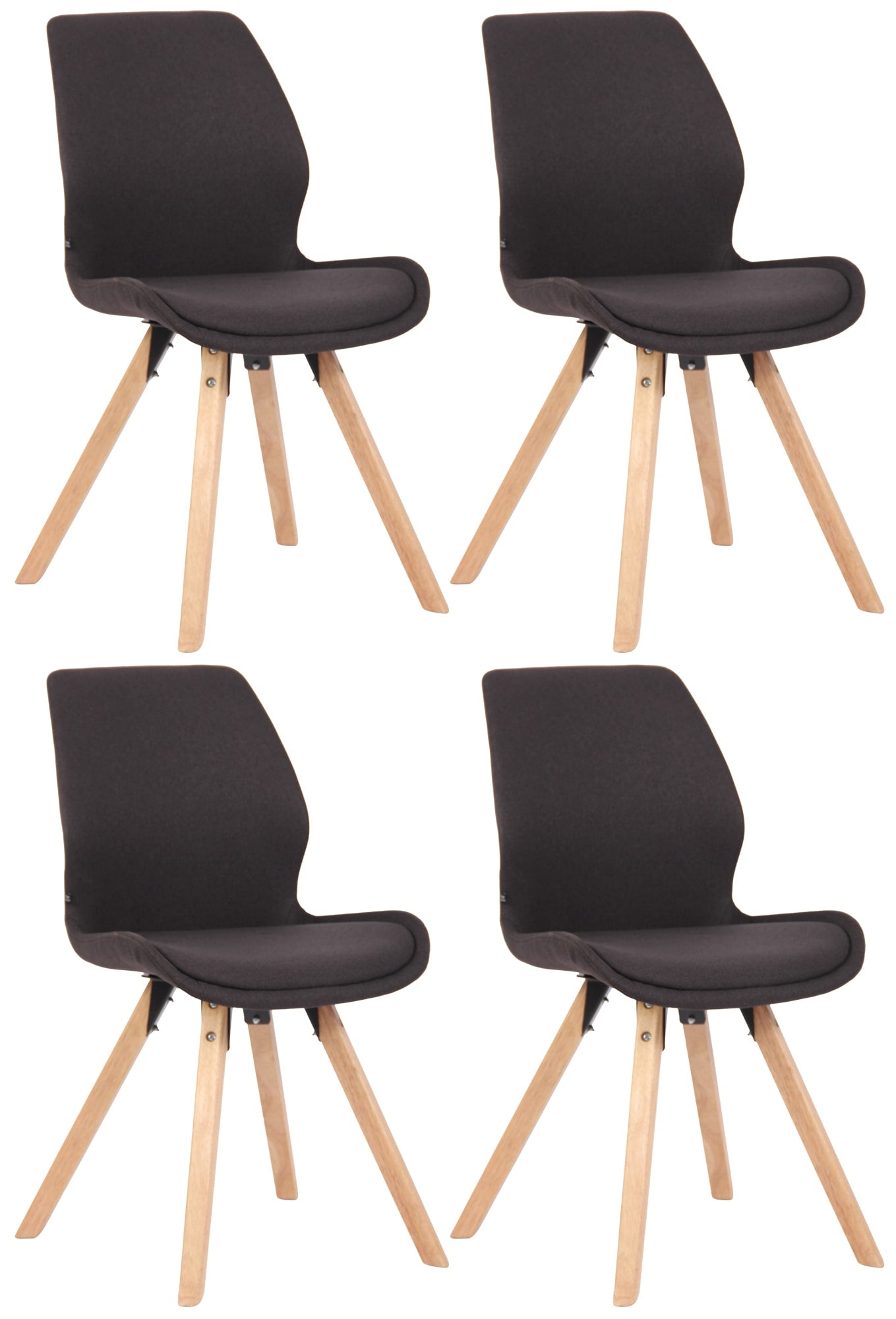 Set van 4 Luna stoelen