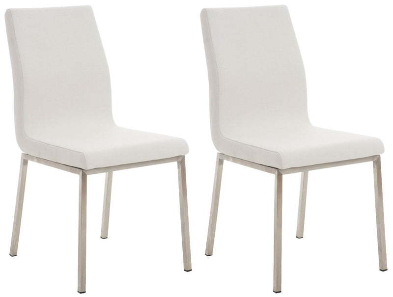 Set of 2 dining chairs Colmar fabric