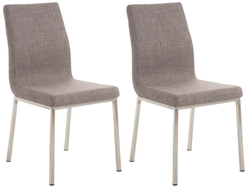 Set of 2 dining chairs Colmar fabric