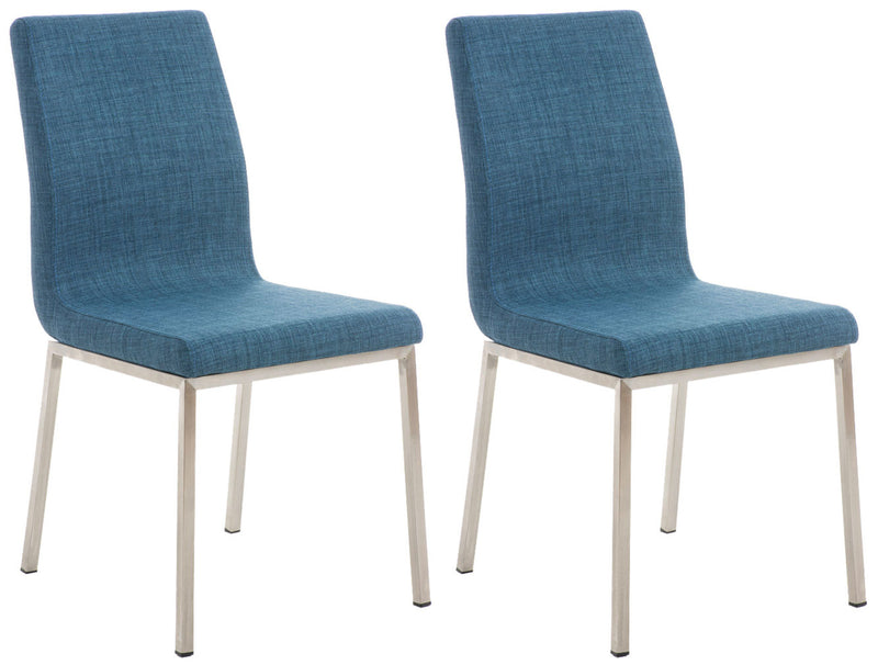 Set of 2 dining chairs Colmar fabric