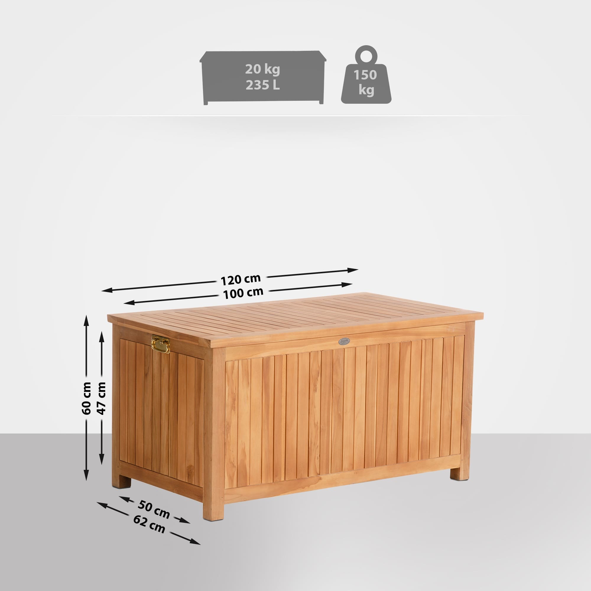 Teak Auflagenbox Odessa