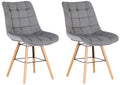 2er Set Esszimmerstühle Leni Samt