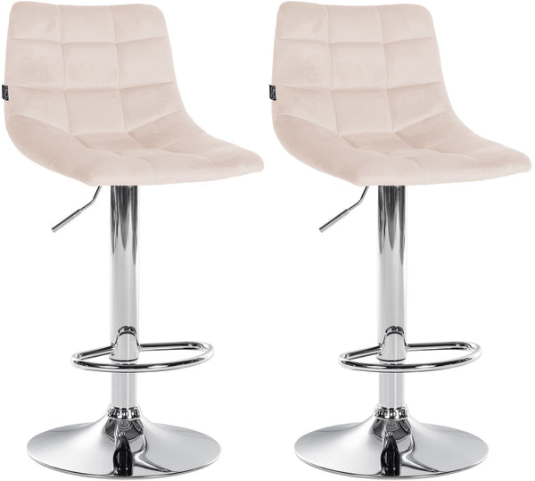 2er Set Barhocker Jerry Samt