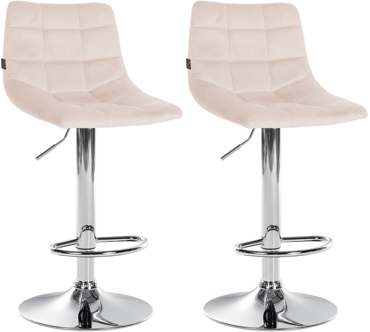 2er Set Barhocker Jerry Samt