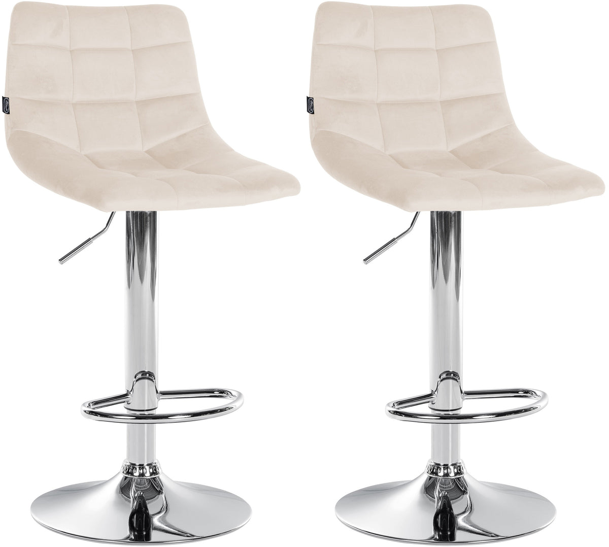 2er Set Barhocker Jerry Samt