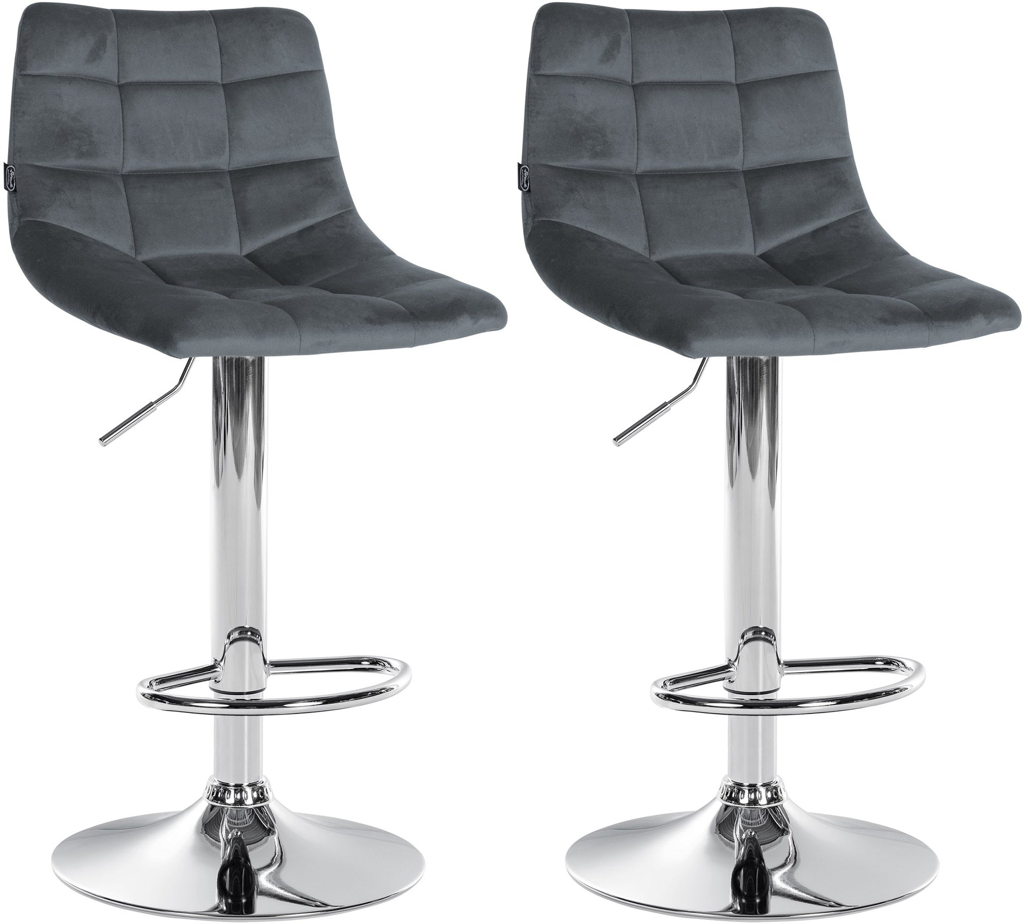 2er Set Barhocker Jerry Samt