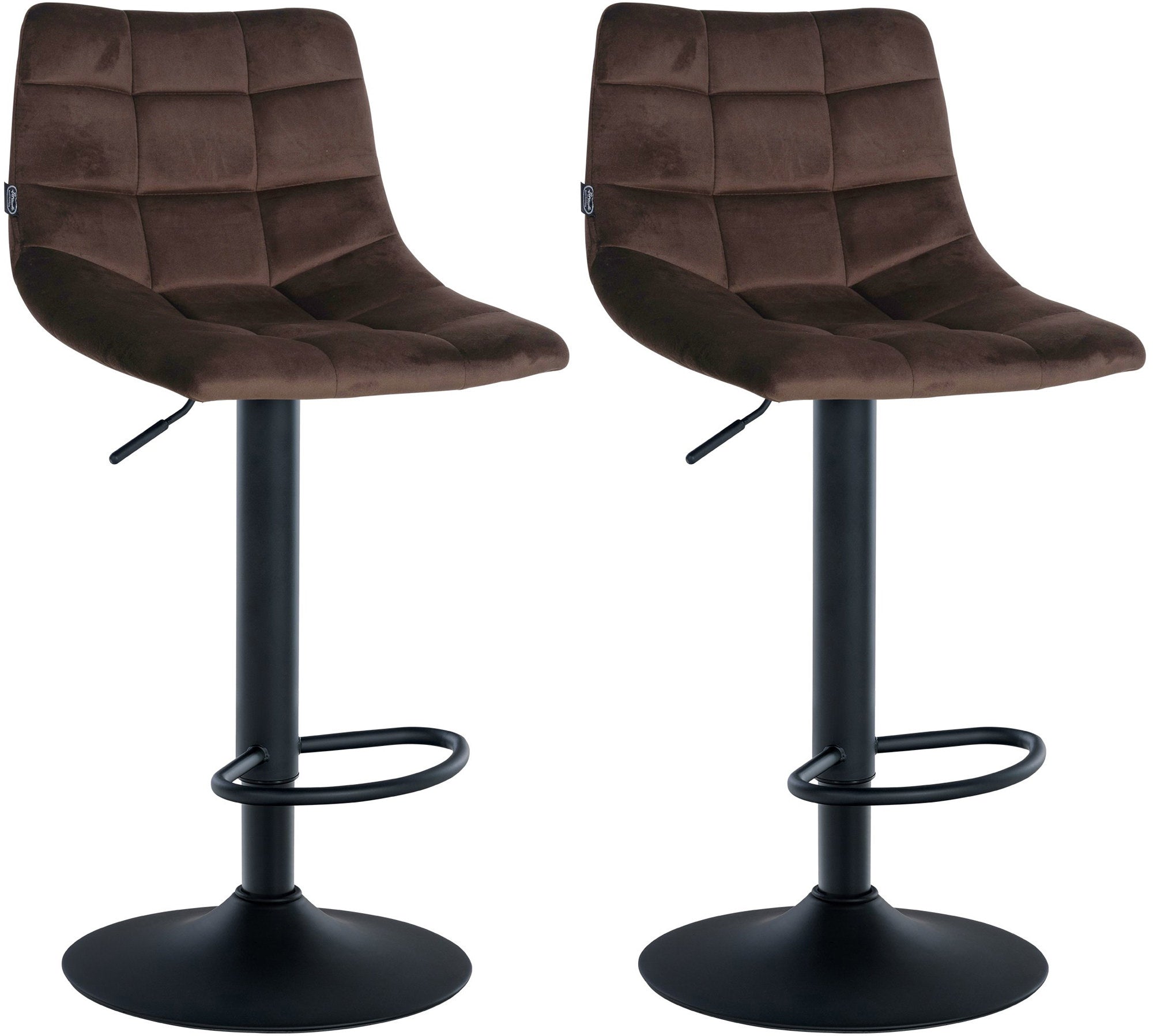 2er Set Barhocker Jerry Samt