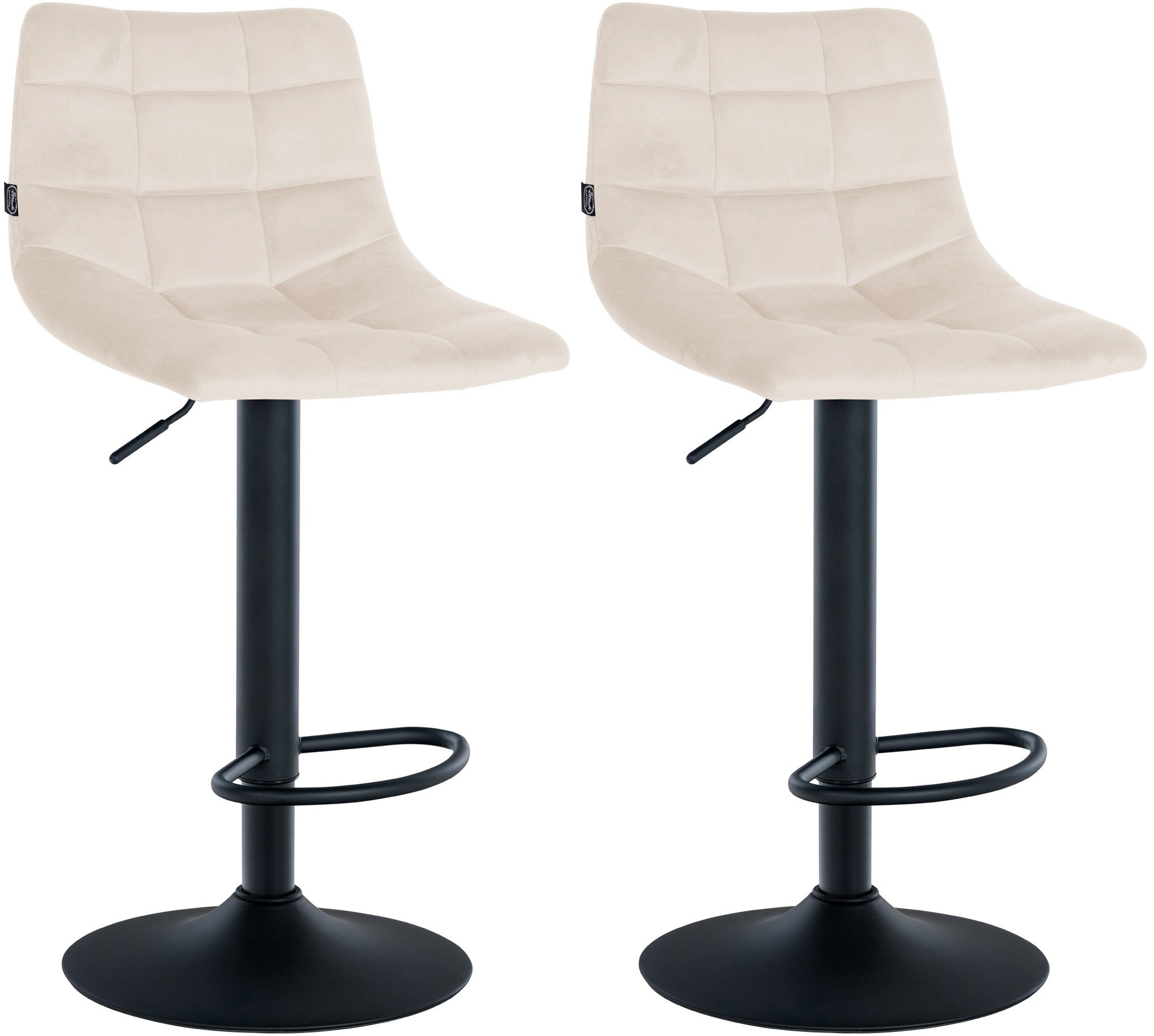 2er Set Barhocker Jerry Samt