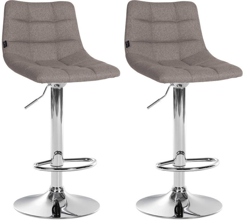 Set of 2 bar stools Jerry fabric