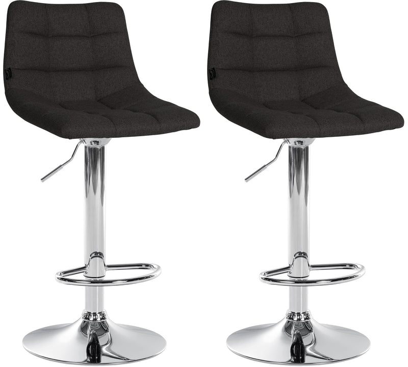 Set of 2 bar stools Jerry fabric