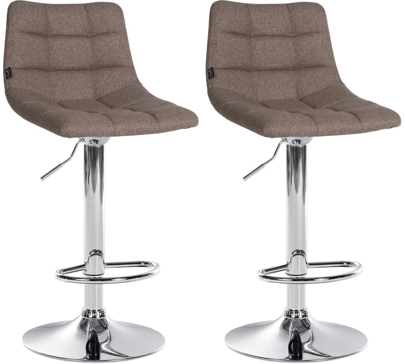 Set of 2 bar stools Jerry fabric
