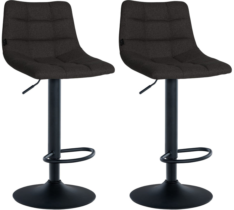 Set of 2 bar stools Jerry fabric