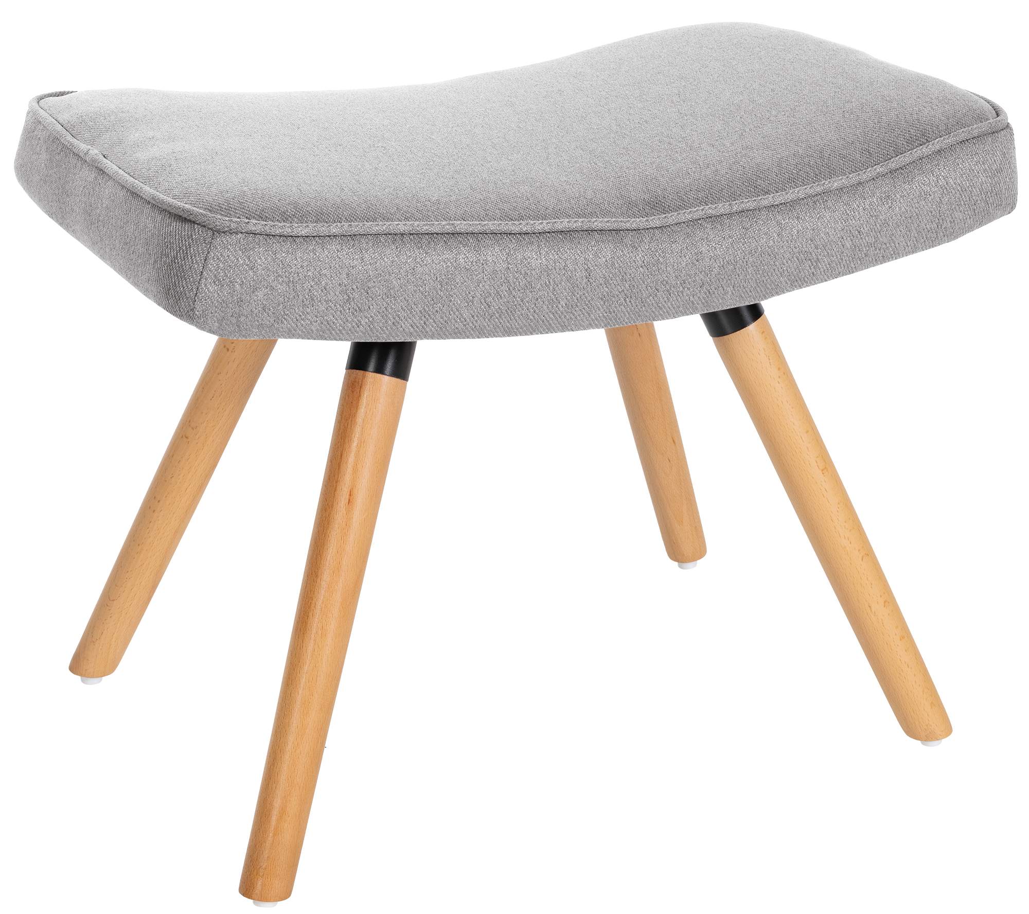 Garding footstool with fabric cover