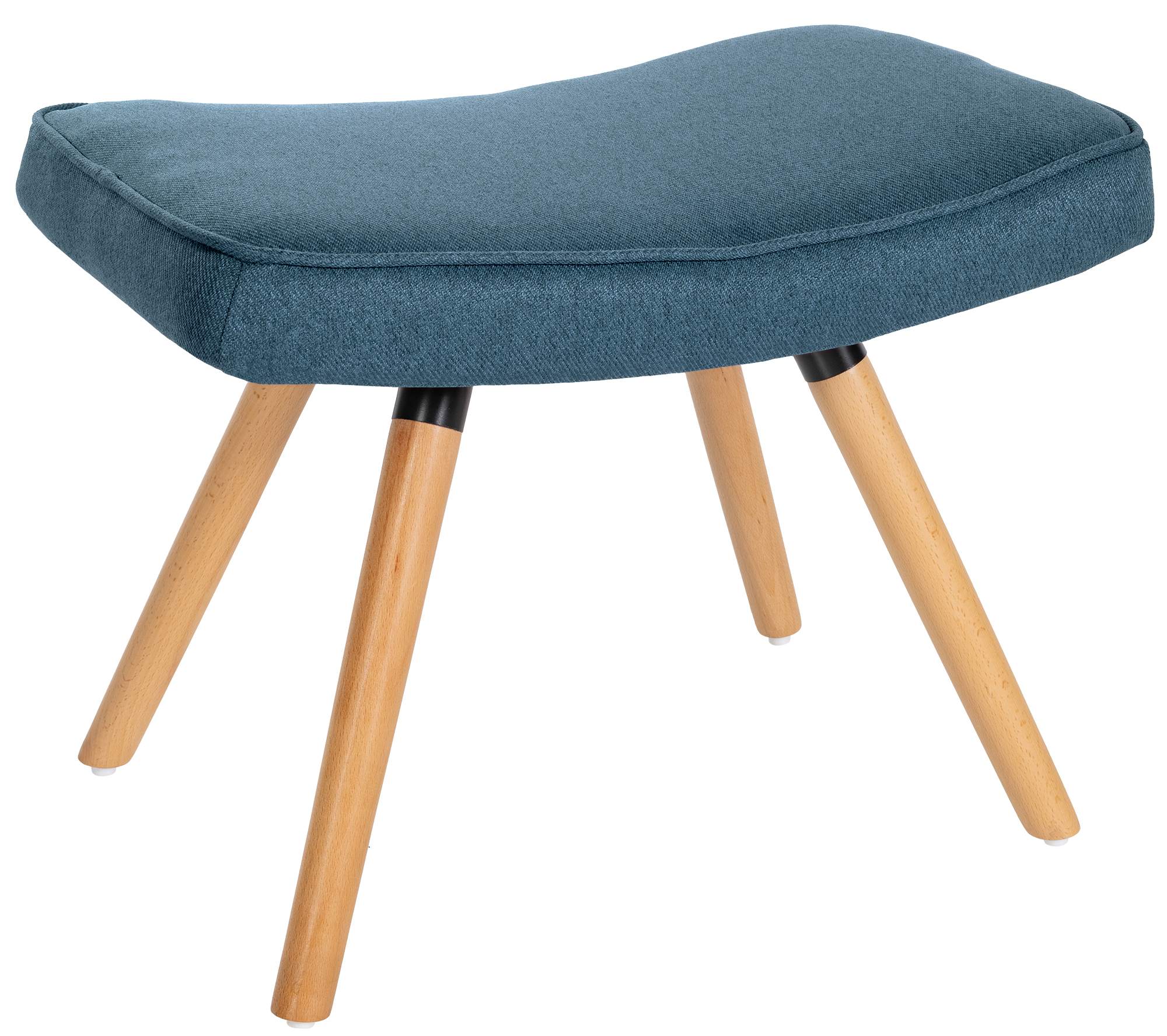 Garding footstool with fabric cover