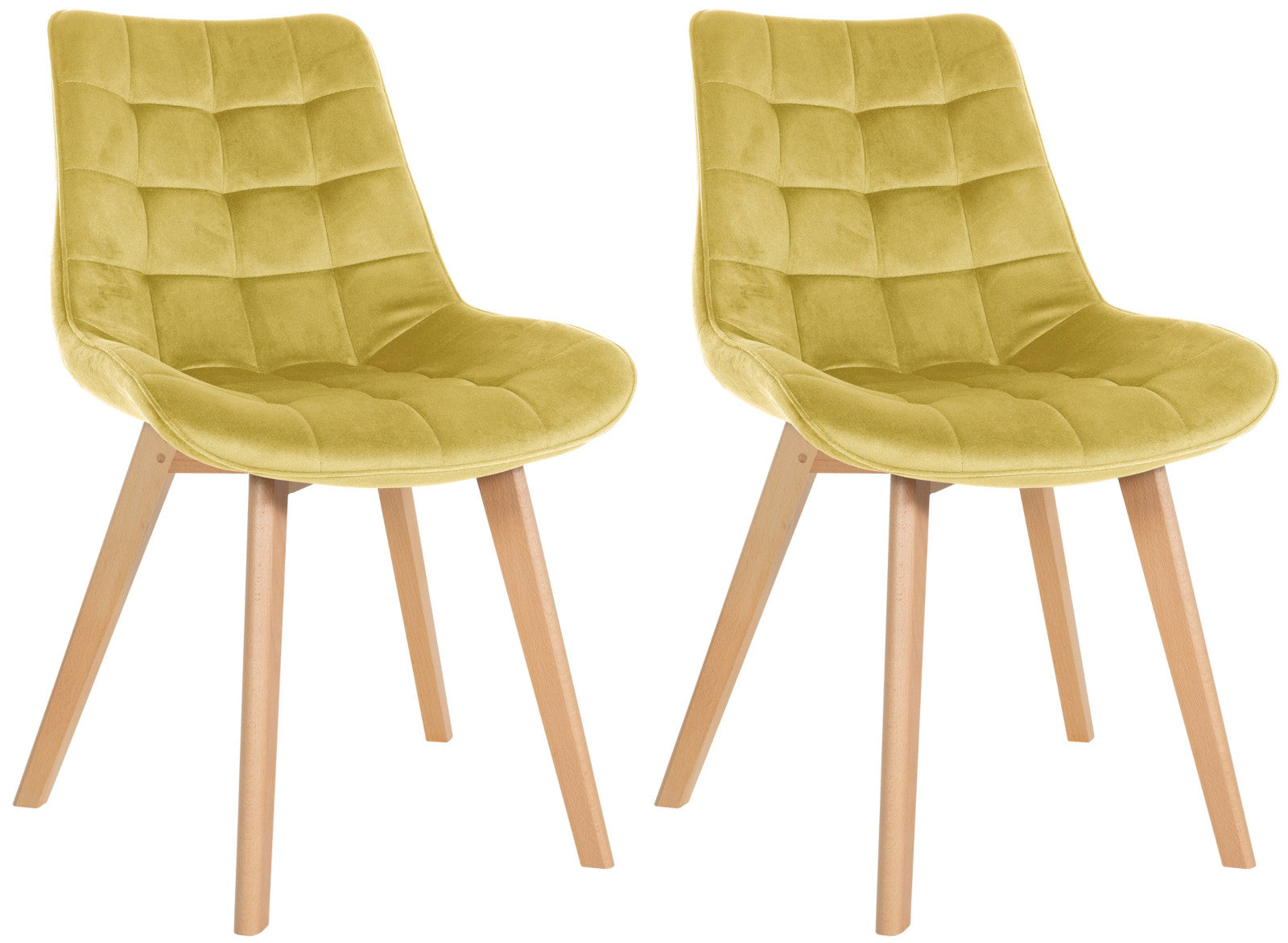 Set van 2 Brook fluwelen stoelen