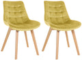 Set of 2 Brook velvet chairs