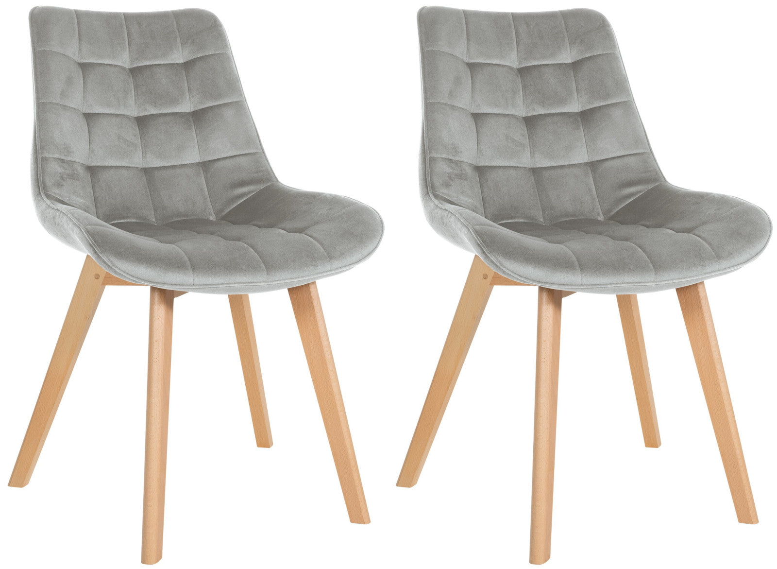 Set van 2 Brook fluwelen stoelen