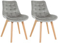 Set of 2 Brook velvet chairs