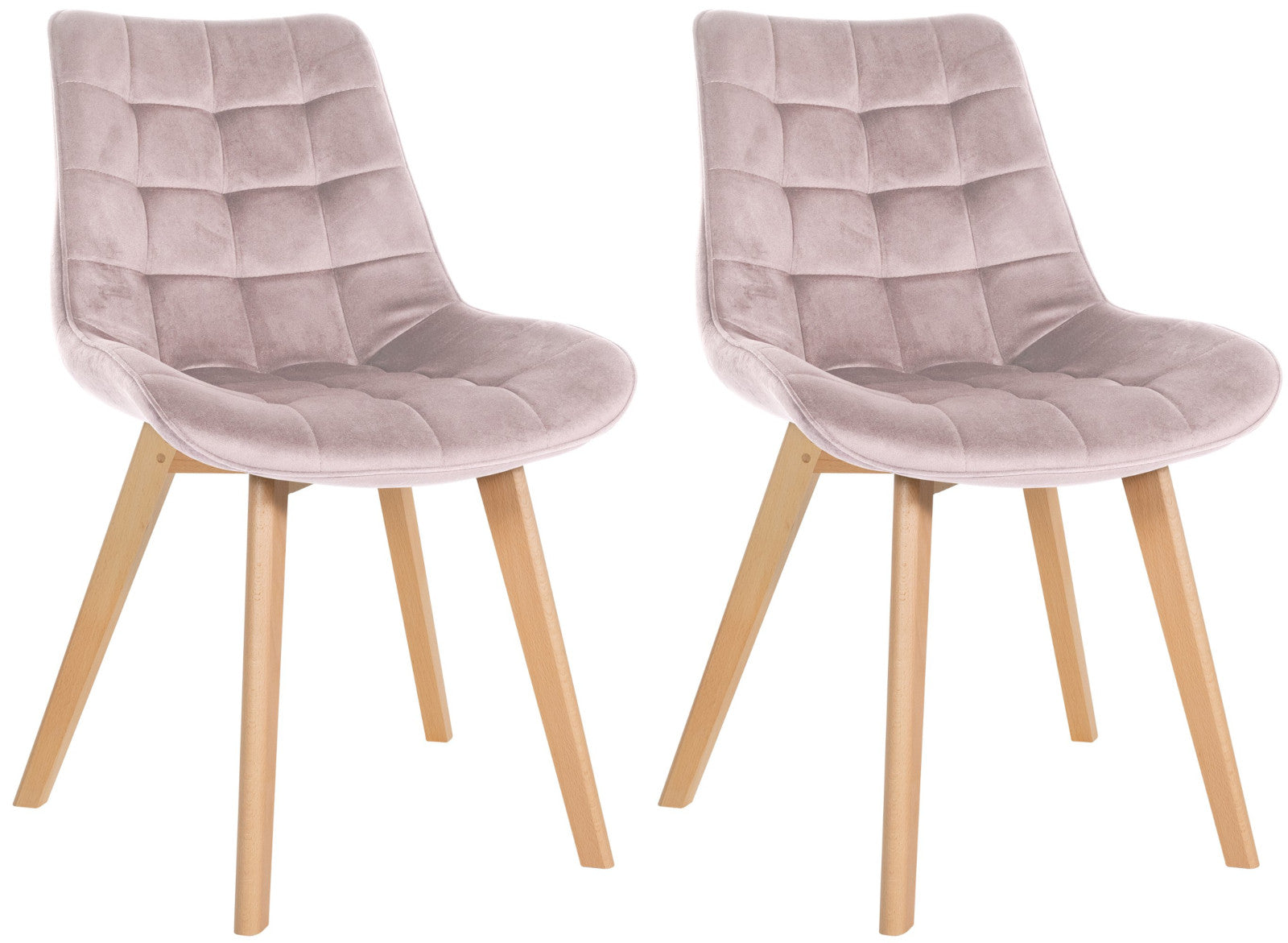 Set van 2 Brook fluwelen stoelen