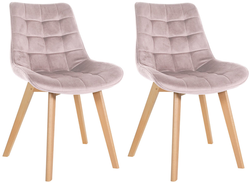Set of 2 Brook velvet chairs