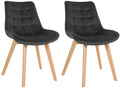 Set of 2 Brook velvet chairs