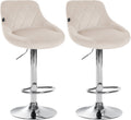Set of 2 Lazio velvet bar stools