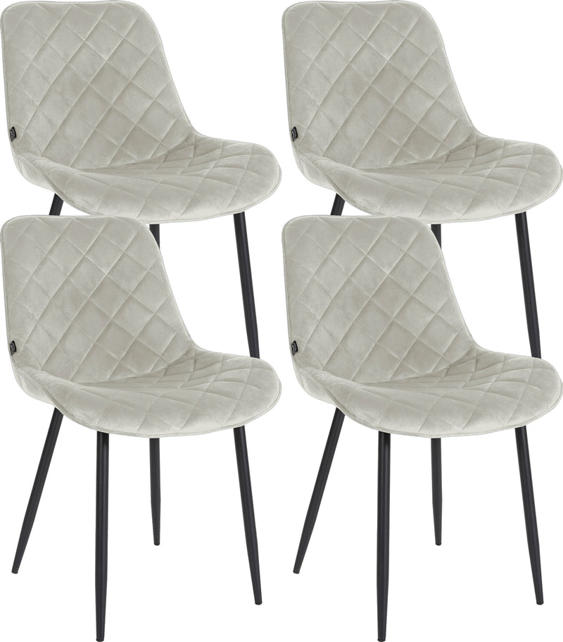 Set of 4 chairs Springs velvet
