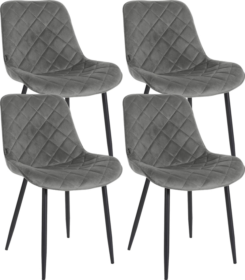 Set of 4 chairs Springs velvet