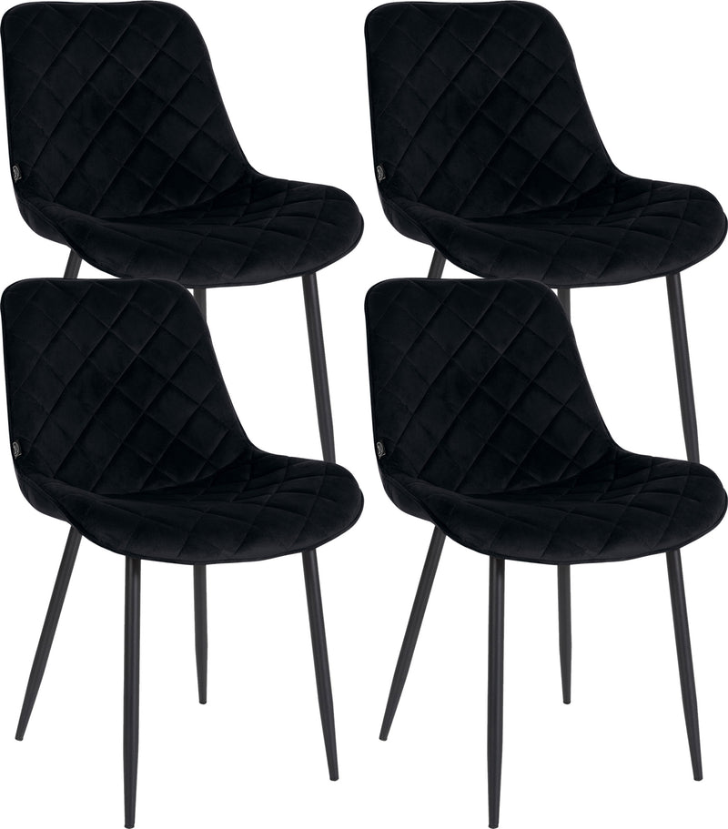 Set of 4 chairs Springs velvet
